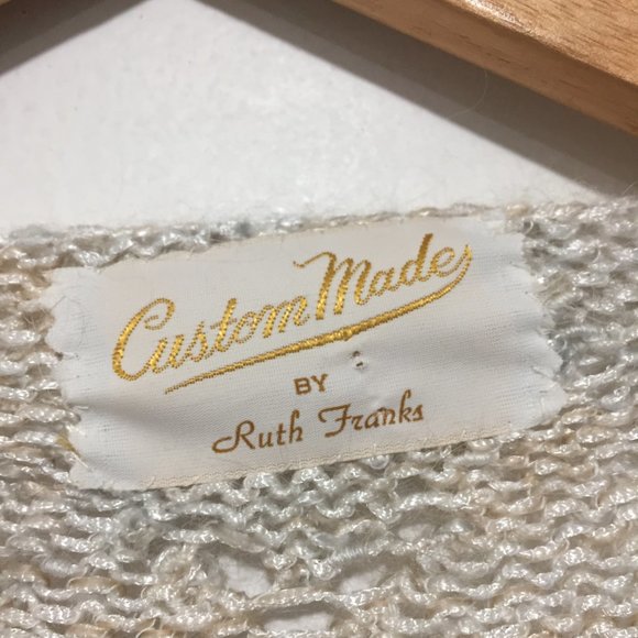 VINTAGE CARDIGAN SWEATER CUSTOM MADE BY RUTH FRANKS - Picture 4 of 4